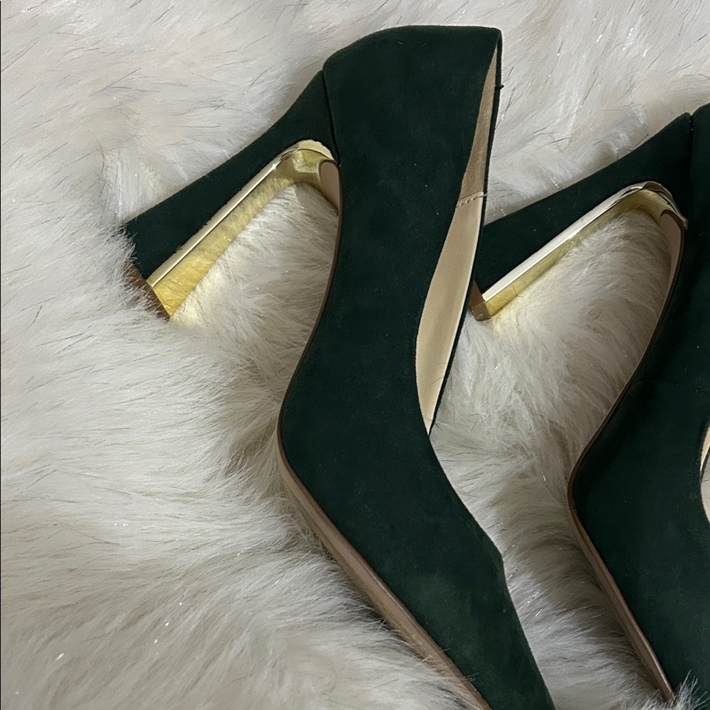 Suede Jessica Simpson Forest Green Heels